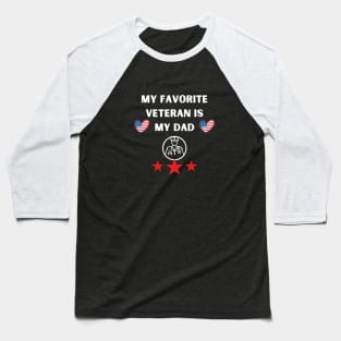 Veteran Dad Baseball T-Shirt